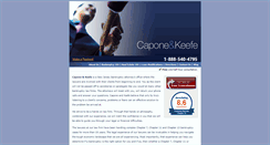 Desktop Screenshot of caponeandkeefe.com