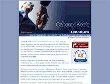 Tablet Screenshot of caponeandkeefe.com